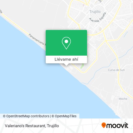 Mapa de Valeriano's Restaurant