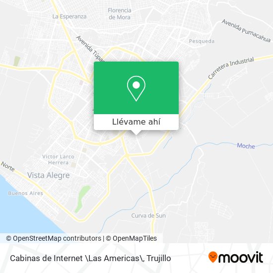 Mapa de Cabinas de Internet \Las Americas\