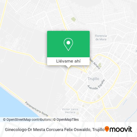 Mapa de Ginecologo-Dr Mesta Corcuera Felix Oswaldo