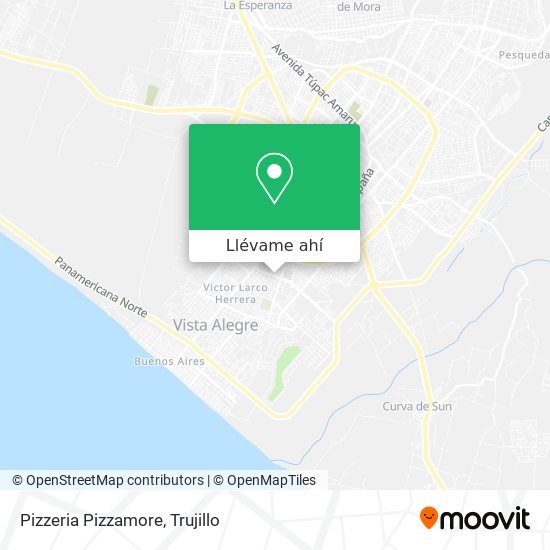 Mapa de Pizzeria Pizzamore