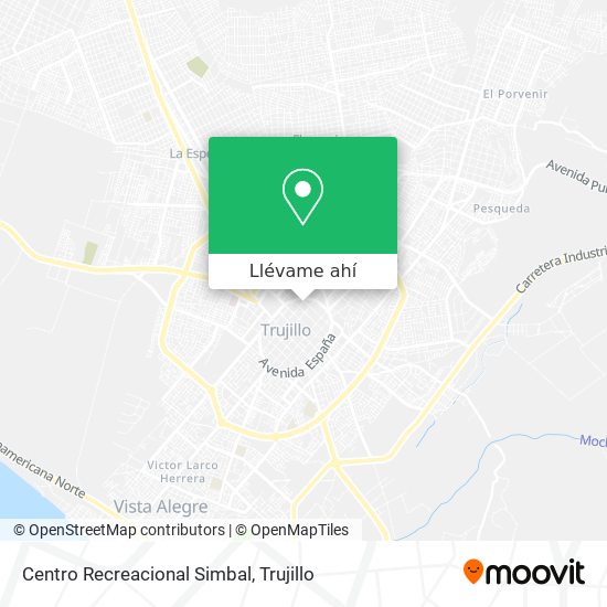 Mapa de Centro Recreacional Simbal