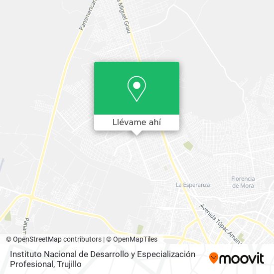 Mapa de Instituto Nacional de Desarrollo y Especialización Profesional