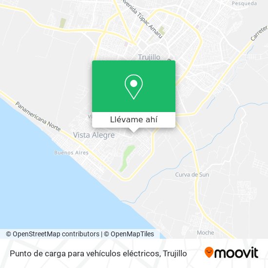 Mapa de Punto de carga para vehículos eléctricos