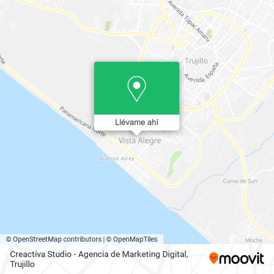 Mapa de Creactiva Studio - Agencia de Marketing Digital