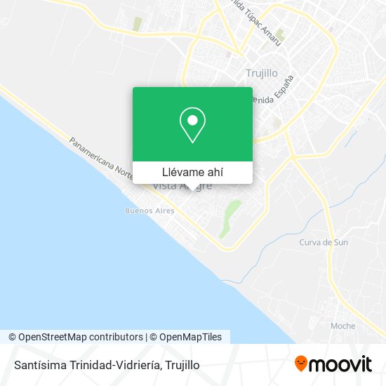 Mapa de Santísima Trinidad-Vidriería