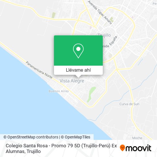 Mapa de Colegio Santa Rosa - Promo 79 5D (Trujillo-Perù) Ex Alumnas