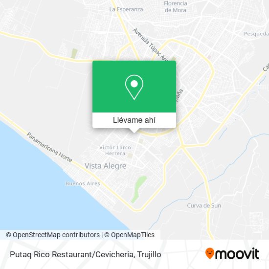 Mapa de Putaq Rico Restaurant / Cevicheria