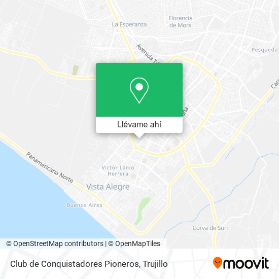 Mapa de Club de Conquistadores Pioneros