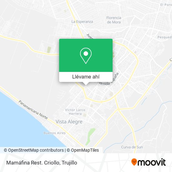 Mapa de Mamáfina Rest. Criollo