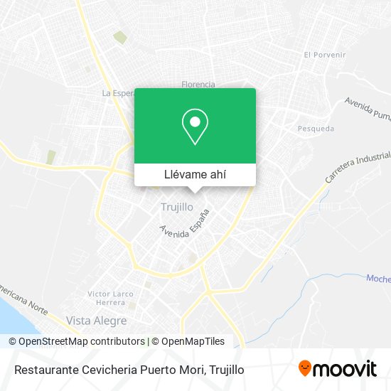 Mapa de Restaurante Cevicheria Puerto Mori