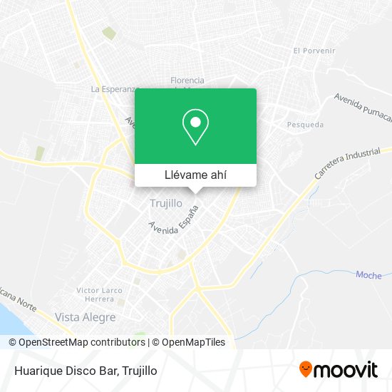 Mapa de Huarique Disco Bar
