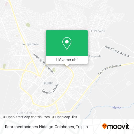 Mapa de Representaciones Hidalgo-Colchones