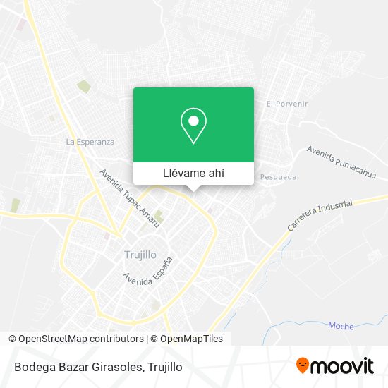 Mapa de Bodega Bazar Girasoles