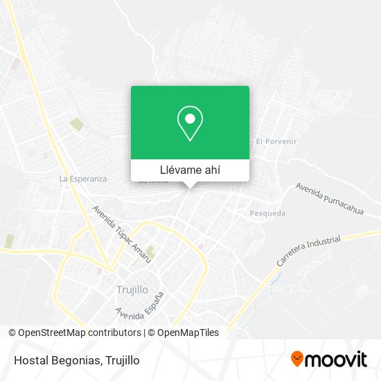 Mapa de Hostal Begonias