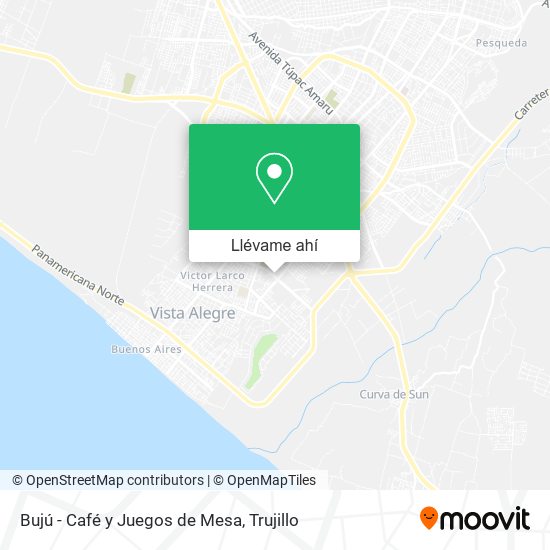 Mapa de Bujú - Café y Juegos de Mesa