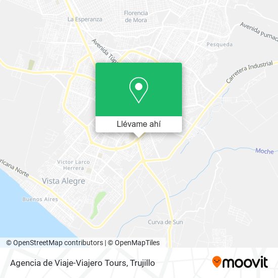 Mapa de Agencia de Viaje-Viajero Tours