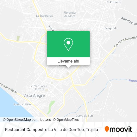 Mapa de Restaurant Campestre La Villa de Don Teo