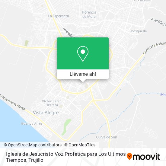 Mapa de Iglesia de Jesucristo Voz Profetica para Los Ultimos Tiempos