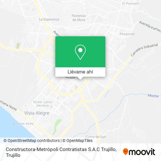 Mapa de Constructora-Metrópoli Contratistas S.A.C Trujillo