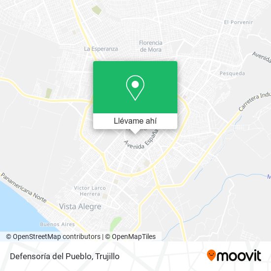 Mapa de Defensoría del Pueblo