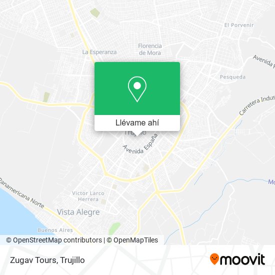 Mapa de Zugav Tours