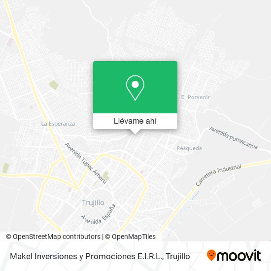 Mapa de Makel Inversiones y Promociones E.I.R.L.