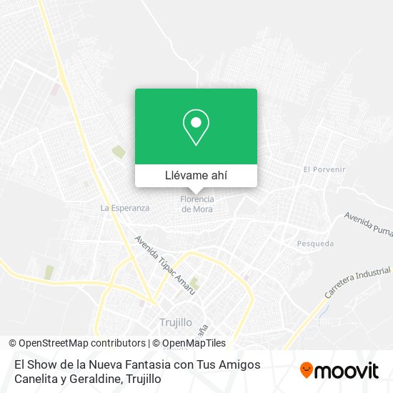 Mapa de El Show de la Nueva Fantasia con Tus Amigos Canelita y Geraldine