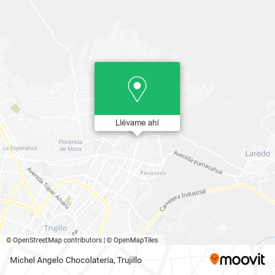 Mapa de Michel Angelo Chocolatería