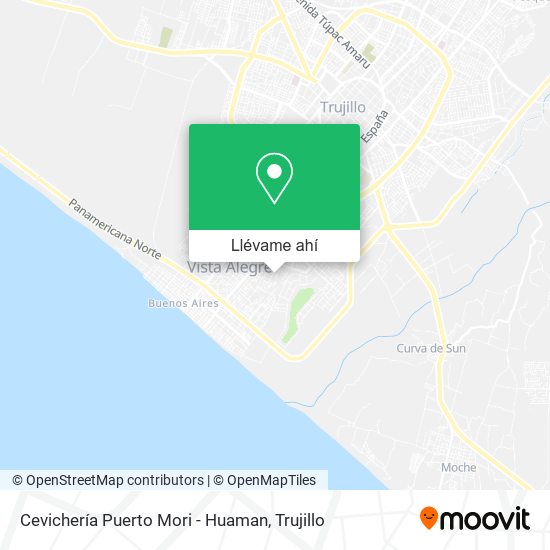 Mapa de Cevichería Puerto Mori - Huaman