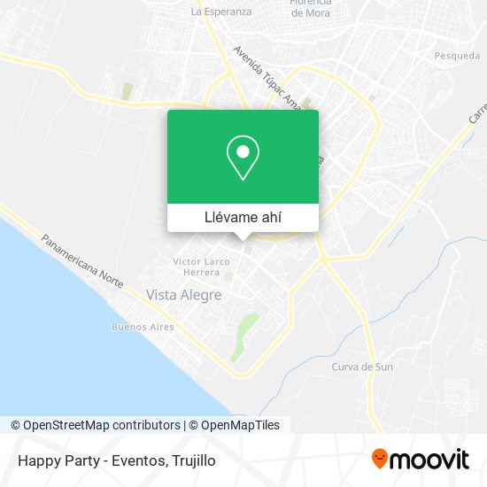 Mapa de Happy Party - Eventos