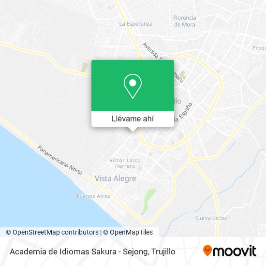 Mapa de Academia de Idiomas Sakura - Sejong