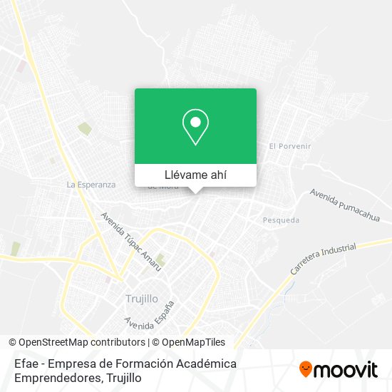 Mapa de Efae - Empresa de Formación Académica Emprendedores