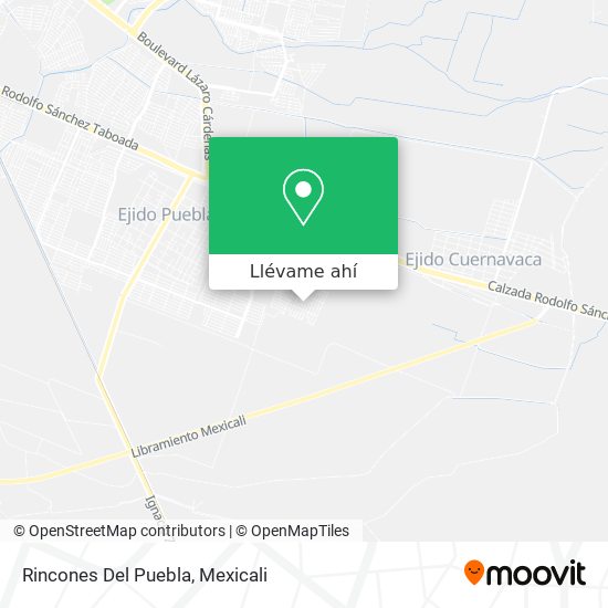 Mapa de Rincones Del Puebla