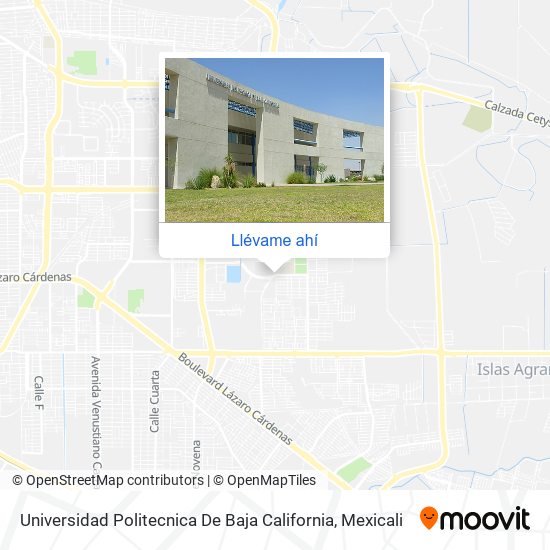 Mapa de Universidad Politecnica De Baja California
