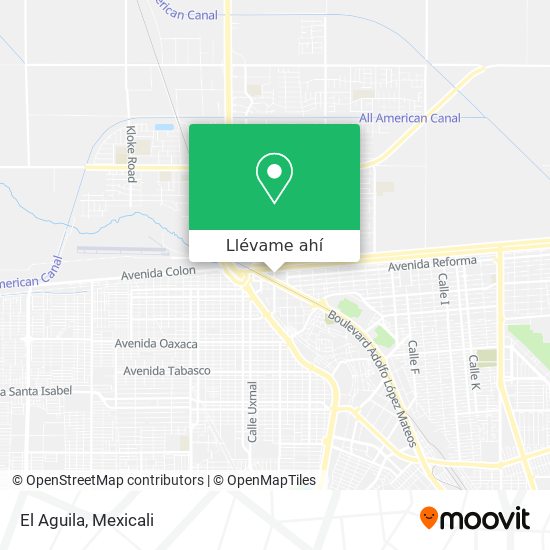 Cómo llegar a El Aguila en Mexicali en Autobús?