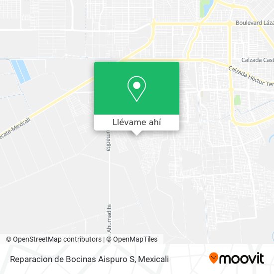 Mapa de Reparacion de Bocinas Aispuro S