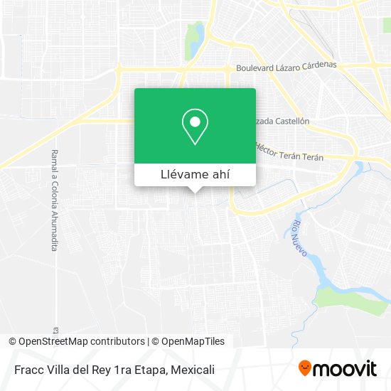 Mapa de Fracc Villa del Rey 1ra Etapa