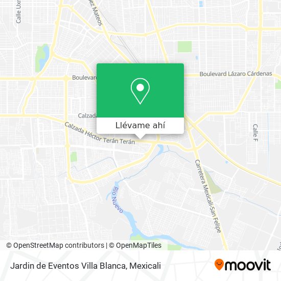 Mapa de Jardin de Eventos Villa Blanca