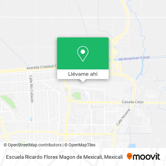 Mapa de Escuela Ricardo Flores Magon de Mexicali