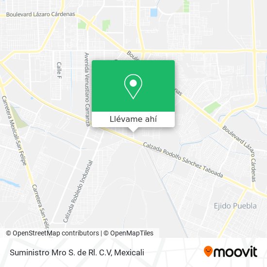 Cómo llegar a Suministro Mro S. de Rl.  en Mexicali en Autobús?