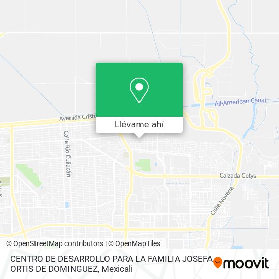 Mapa de CENTRO DE DESARROLLO PARA LA FAMILIA JOSEFA ORTIS DE DOMINGUEZ