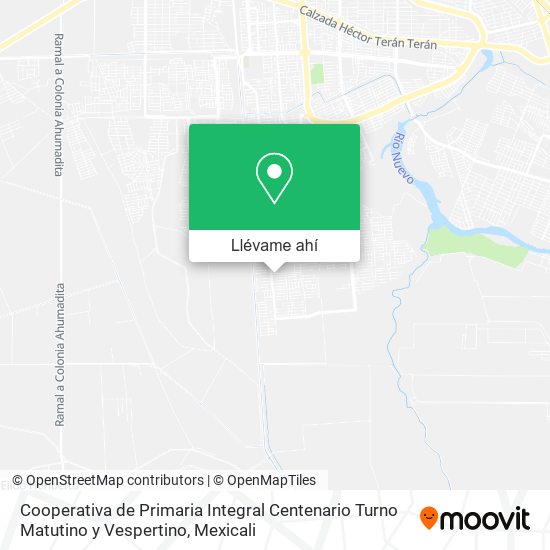 Mapa de Cooperativa de Primaria Integral Centenario Turno Matutino y Vespertino