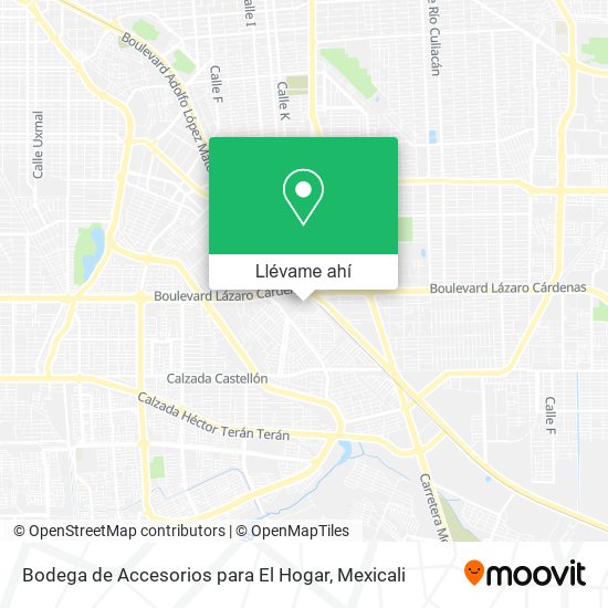 Mapa de Bodega de Accesorios para El Hogar