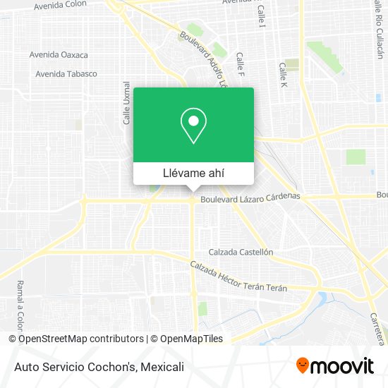 Mapa de Auto Servicio Cochon's