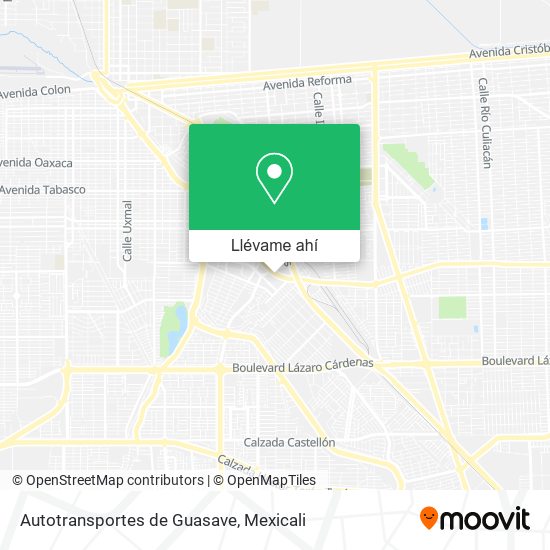 Mapa de Autotransportes de Guasave