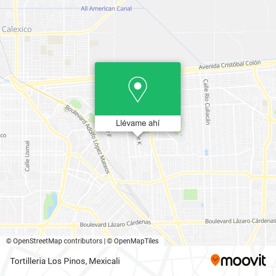 ¿Cómo llegar a Tortilleria Los Pinos en Mexicali en Autobús?