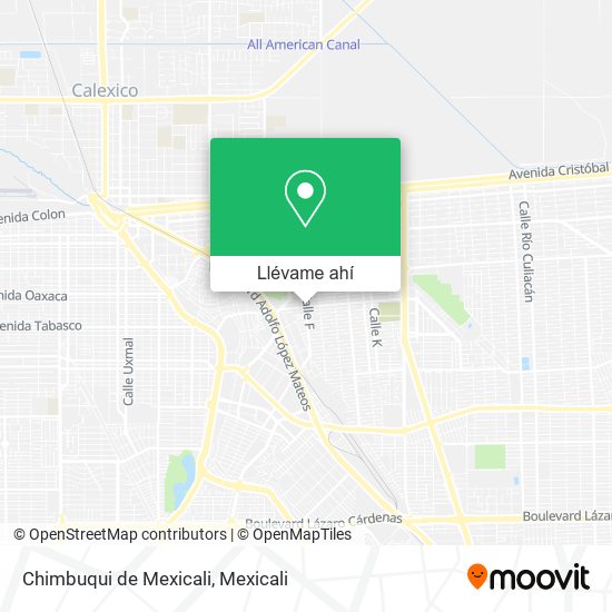 Mapa de Chimbuqui de Mexicali