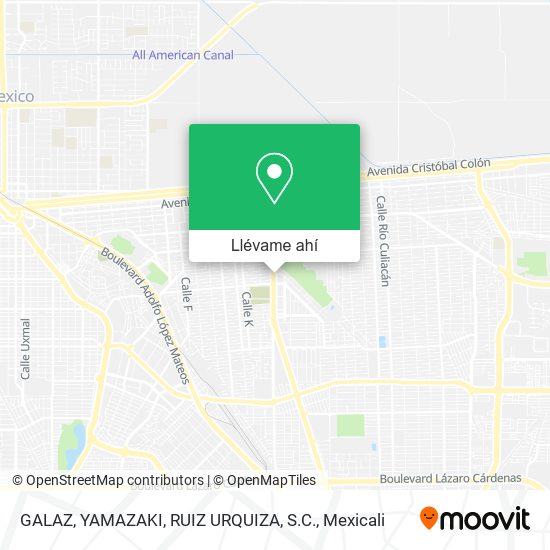 C mo llegar a GALAZ YAMAZAKI RUIZ URQUIZA S.C. en Mexicali en