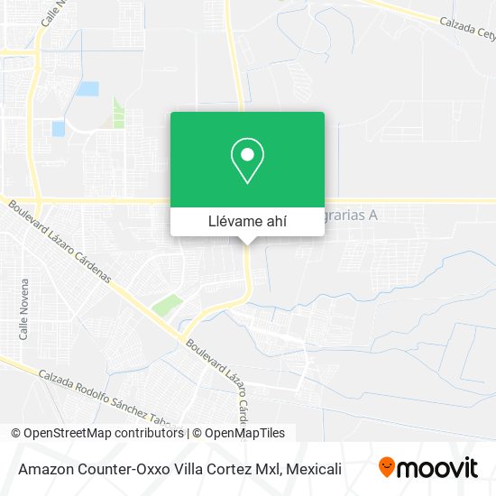 Mapa de Amazon Counter-Oxxo Villa Cortez Mxl