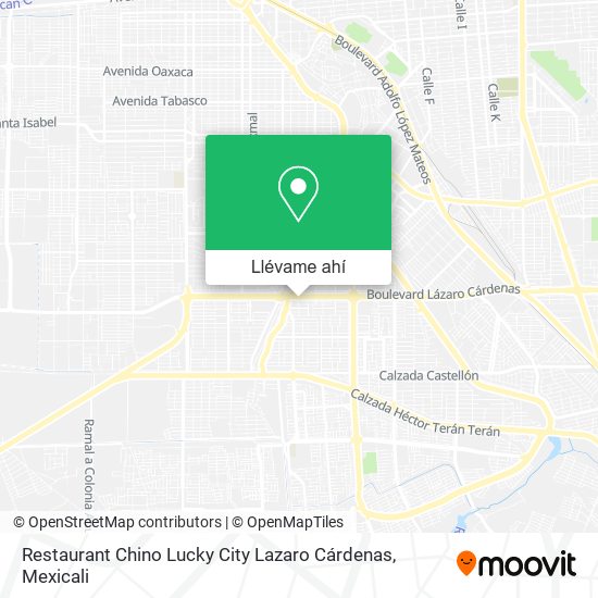 Mapa de Restaurant Chino Lucky City Lazaro Cárdenas